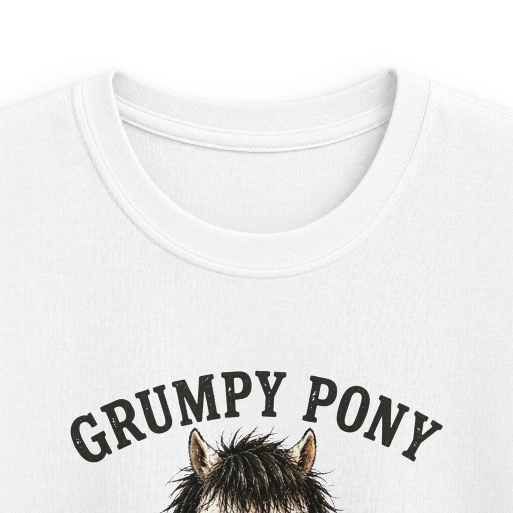Grumpy Pony, Not Lazy — Youth Equestrian T-Shirt