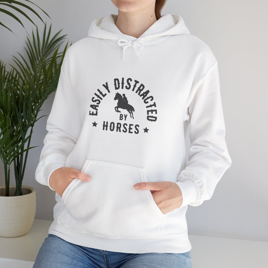Easily Distracted by Horses — Unisex Hoodie