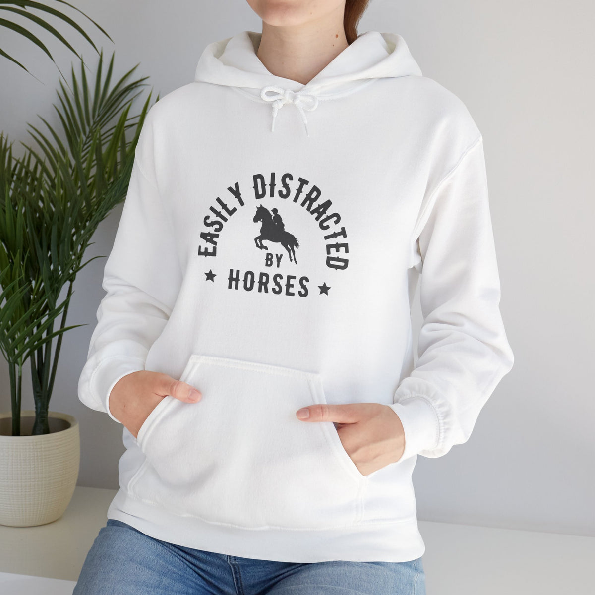 Easily Distracted by Horses — Unisex Hoodie
