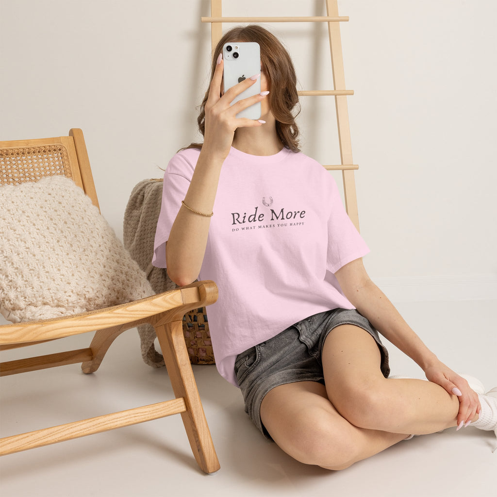 Ride More T-Shirt — Equestrian Slogan Tee