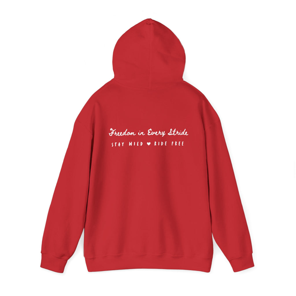 Freedom in Every Stride- Dark Hoodie