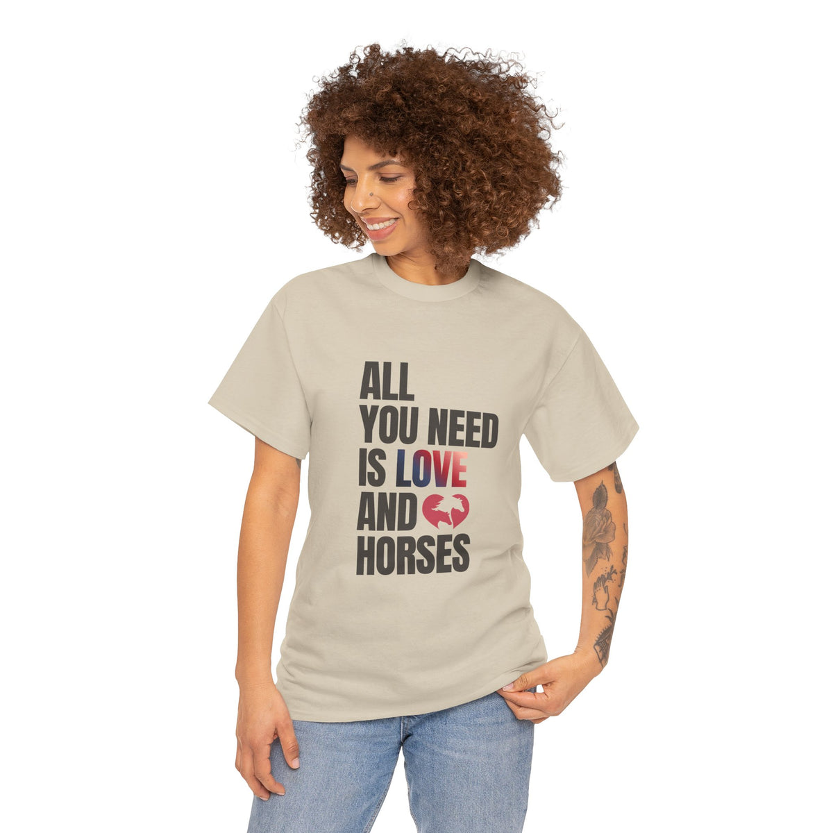 All You Need Is Love and Horses — Equestrian T-Shirt