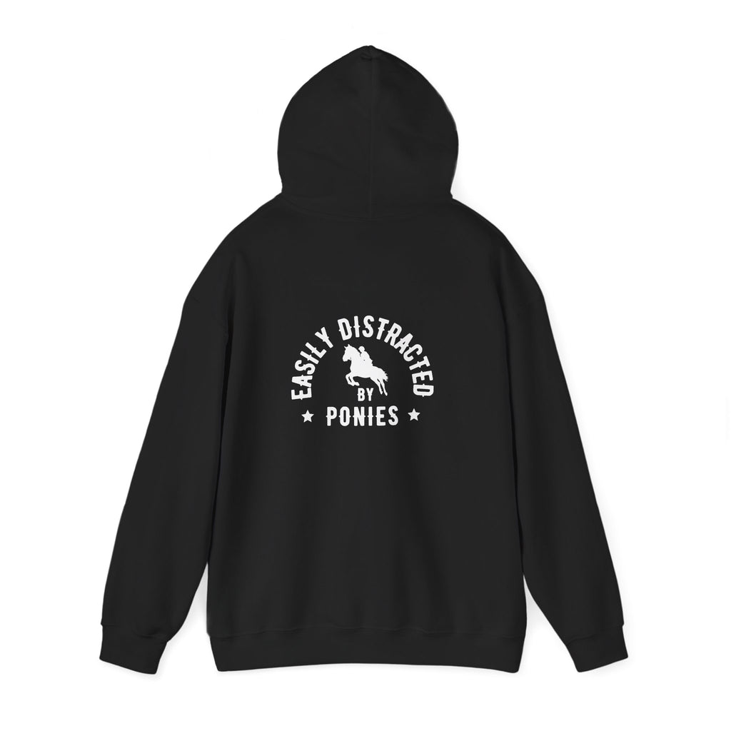 Easily Distracted by Ponies - Dark Hoodie