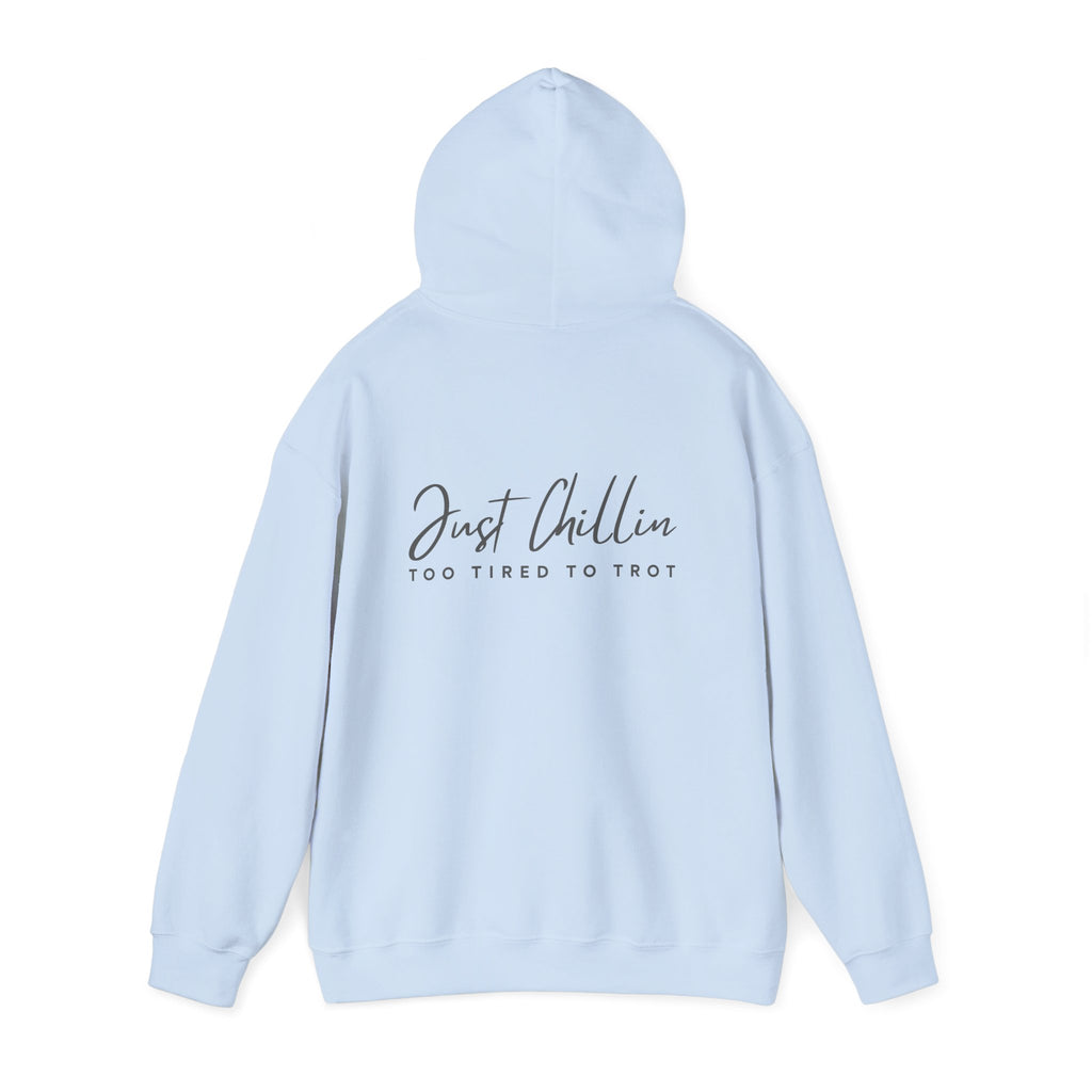 Just Chillin', Too Tired to Trot — Unisex Hoodie