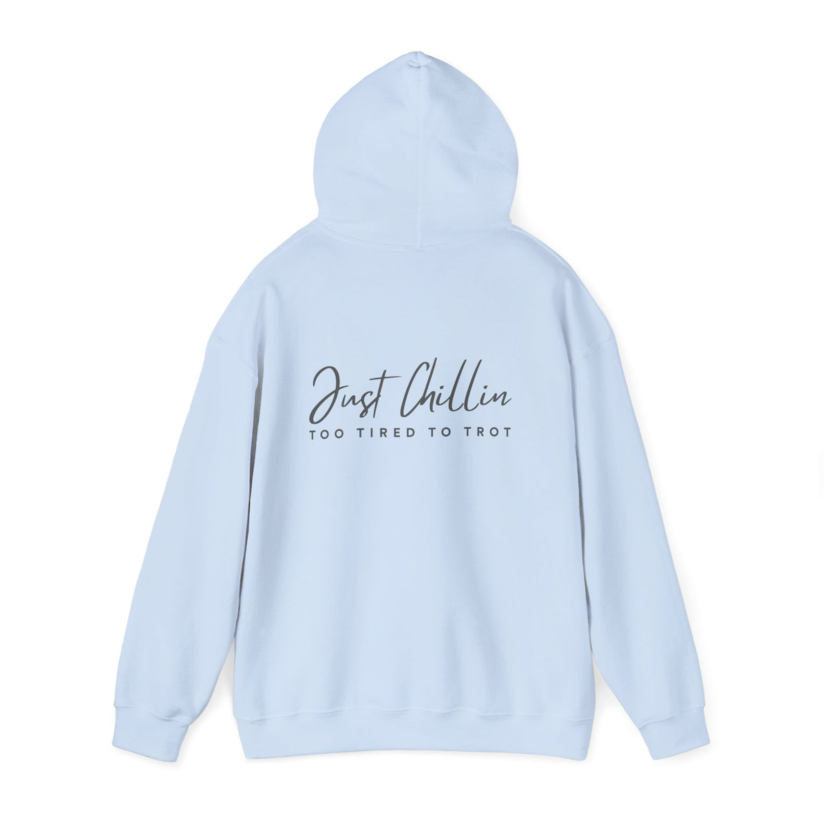 Just Chillin', Too Tired to Trot — Unisex Hoodie