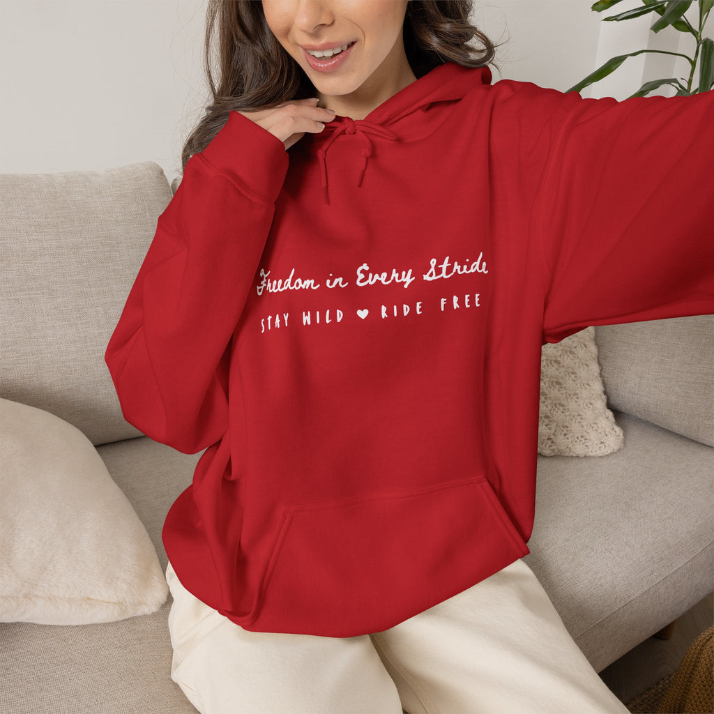 Freedom in Every Stride- Dark Hoodie