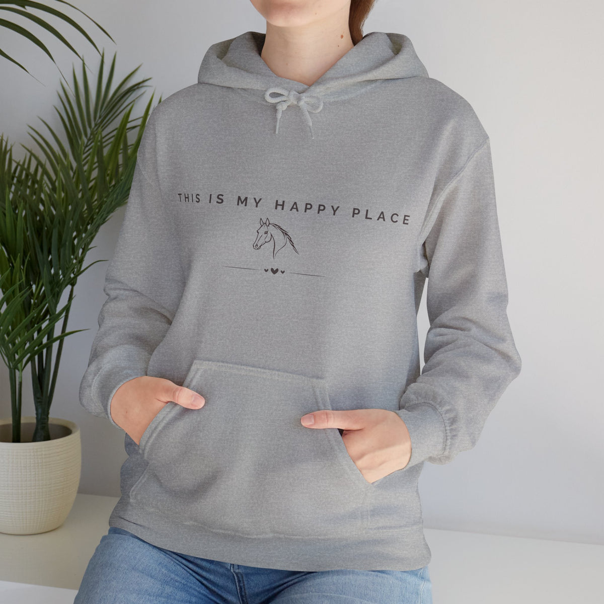 This is my happy place — Equestrian Unisex Hoodie