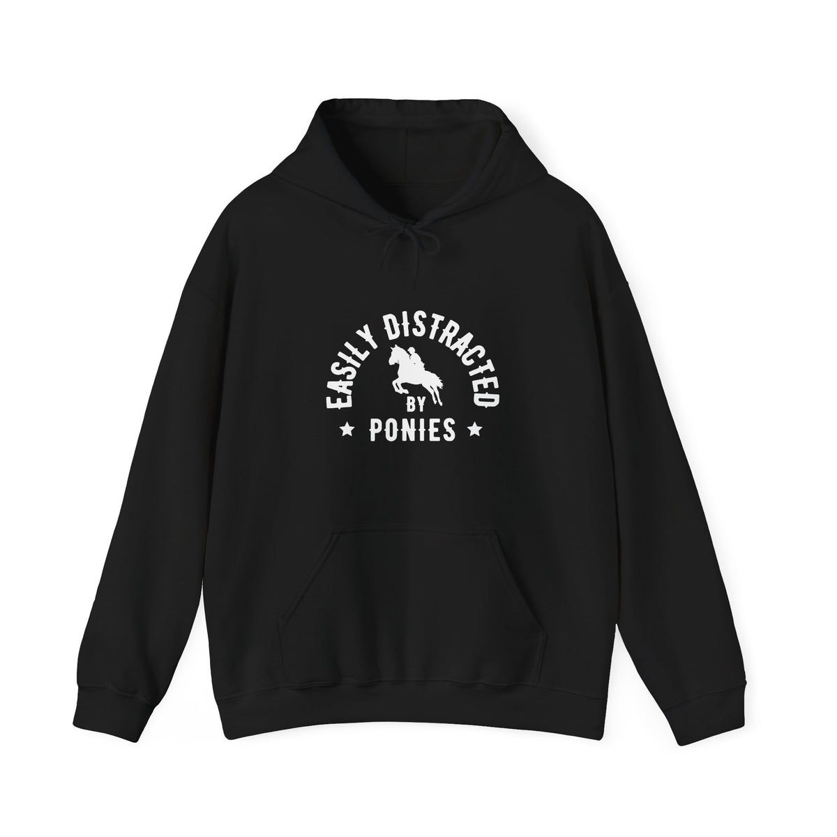 Easily Distracted by Ponies - Dark Hoodie