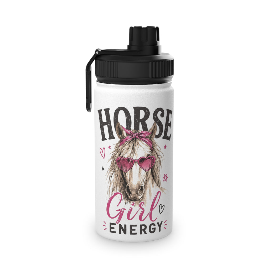 Stainless Steel Water Bottle — “Horse Girl Energy” Sports Bottle