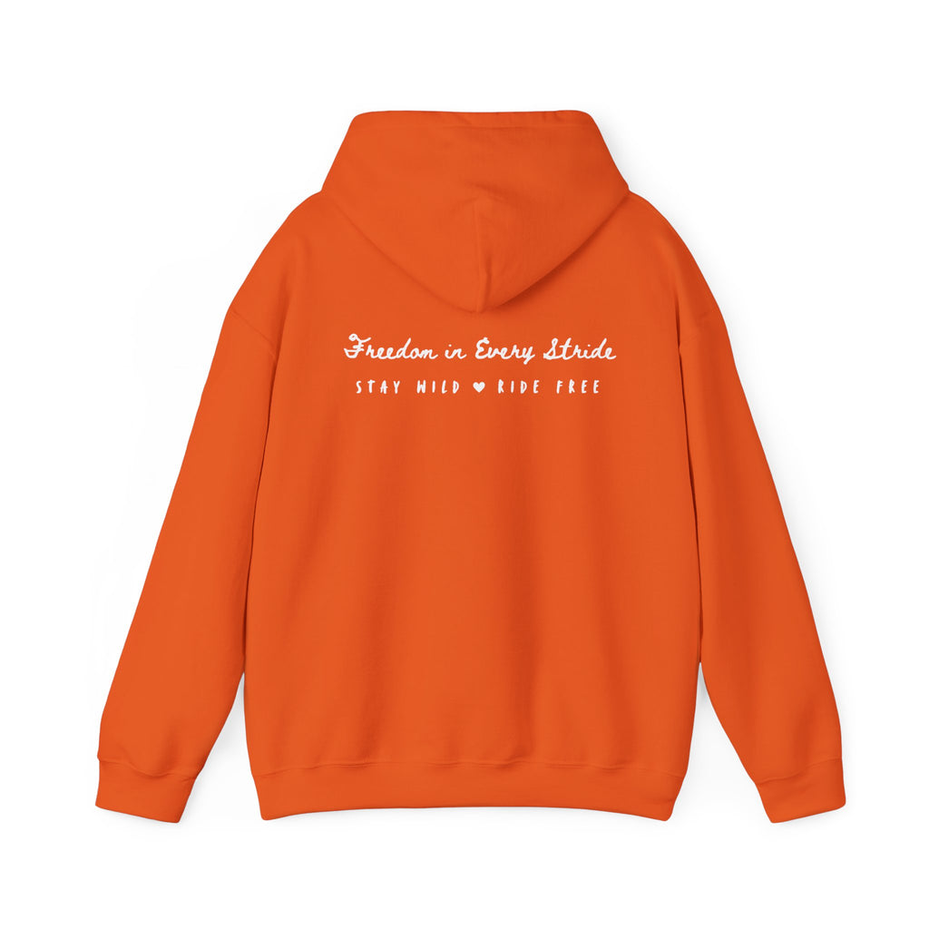 Freedom in Every Stride- Dark Hoodie