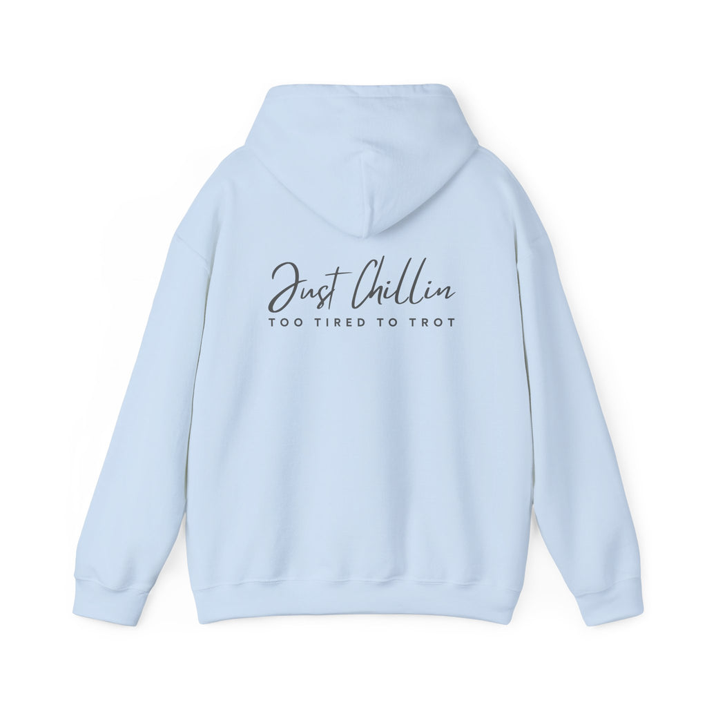 Just Chillin', Too Tired to Trot — Unisex Hoodie