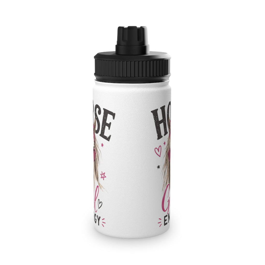 Stainless Steel Water Bottle — “Horse Girl Energy” Sports Bottle
