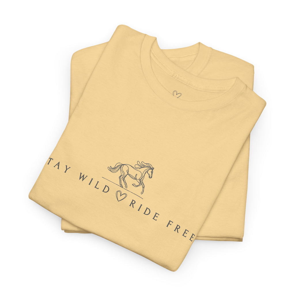 Stay Wild Ride Free - Horse Graphic T-Shirt