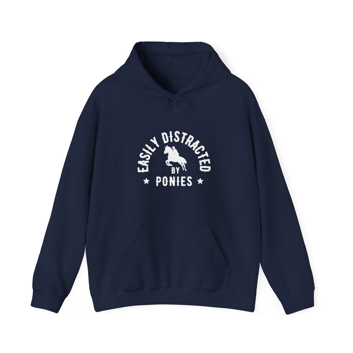 Easily Distracted by Ponies - Dark Hoodie
