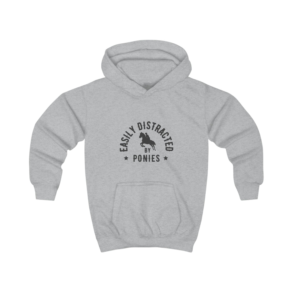 Easily distracted by ponies — Youth Heavy Blend Hoodie