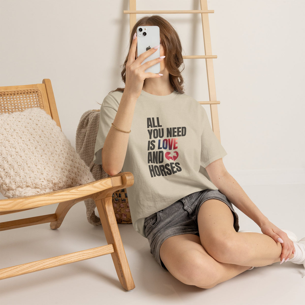 All You Need Is Love and Horses — Equestrian T-Shirt