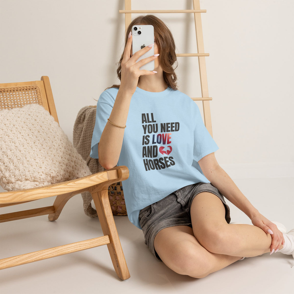 All You Need Is Love and Horses — Equestrian T-Shirt