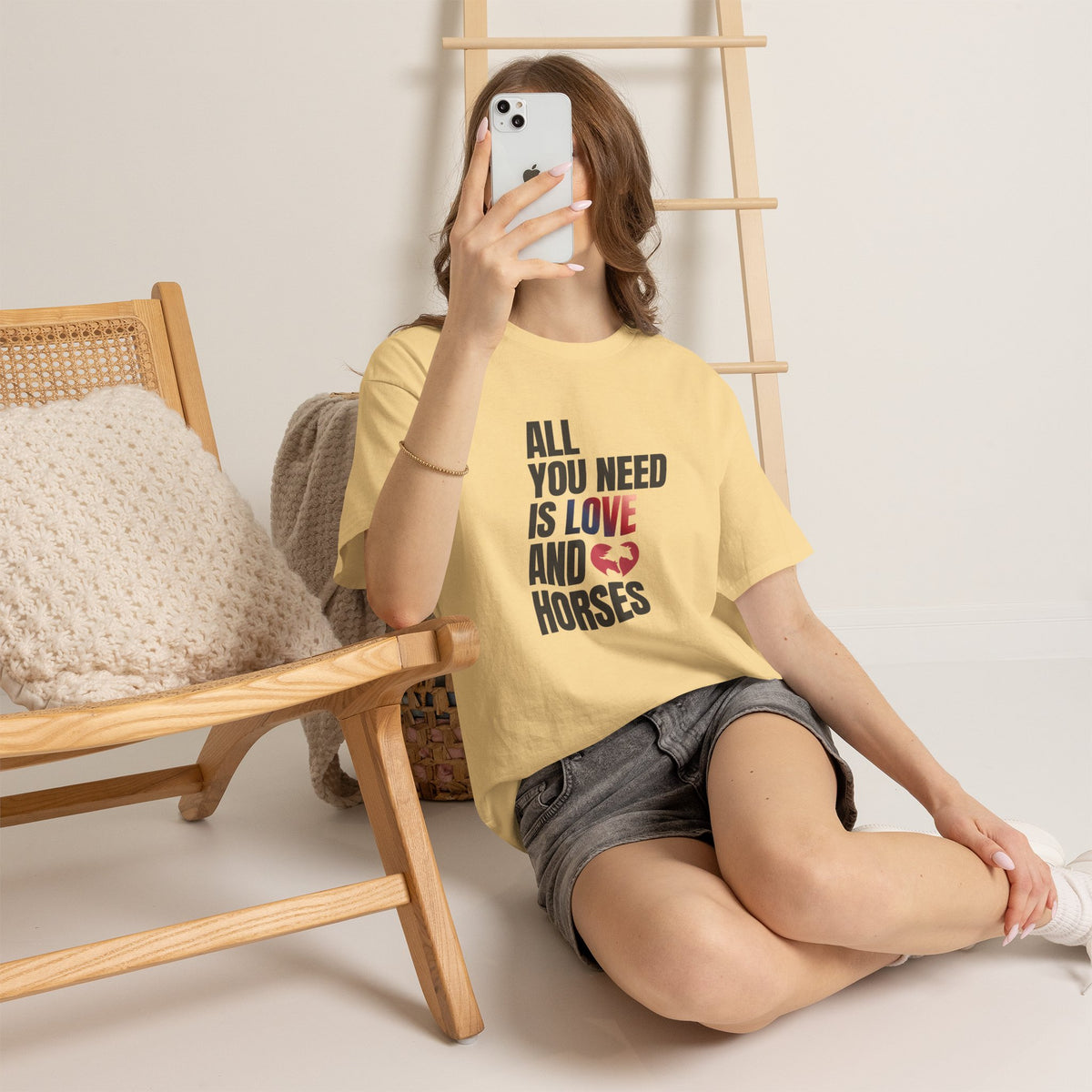All You Need Is Love and Horses — Equestrian T-Shirt