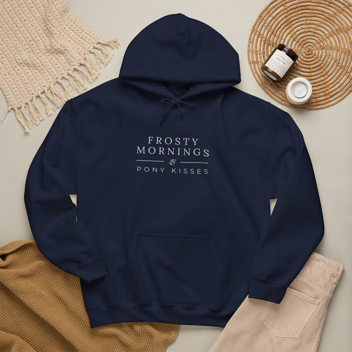 Frosty Mornings & Pony Kisses Equestrian Hoodie