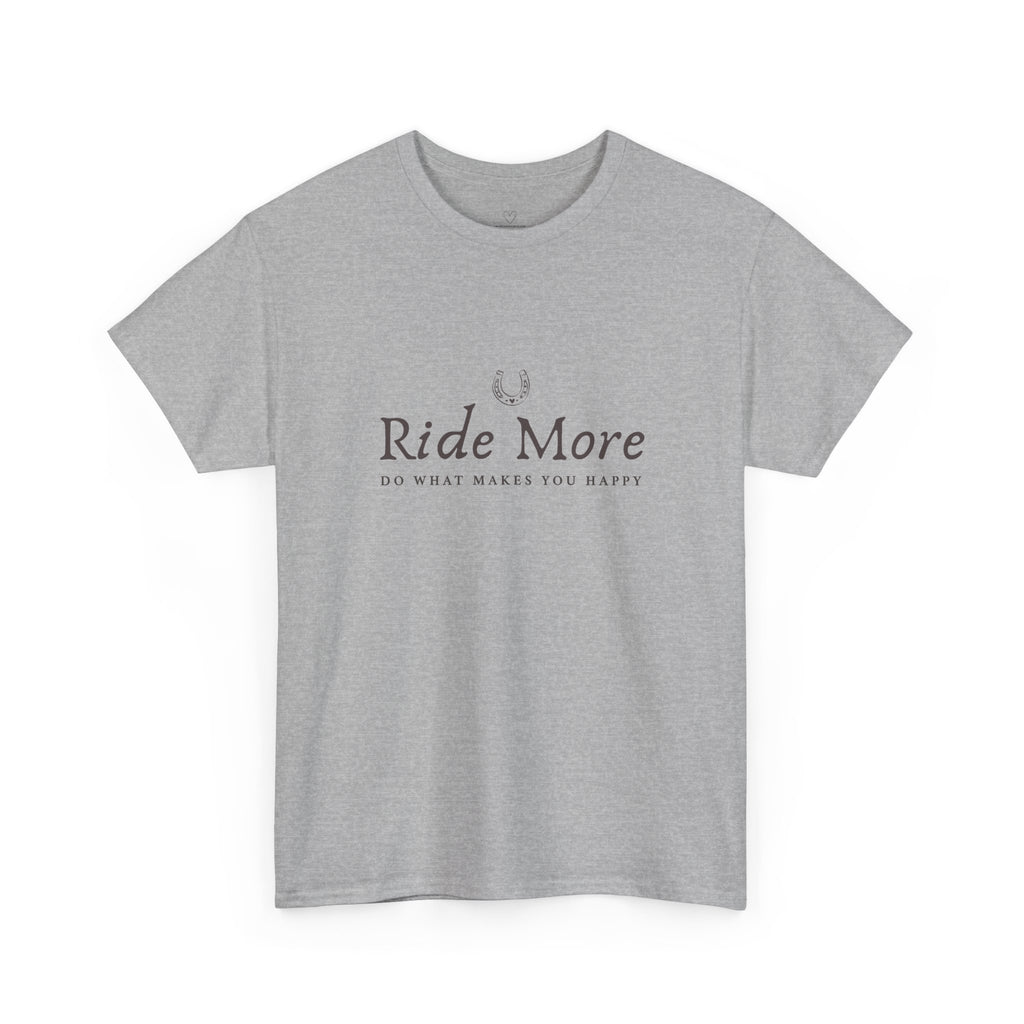 Ride More T-Shirt — Equestrian Slogan Tee