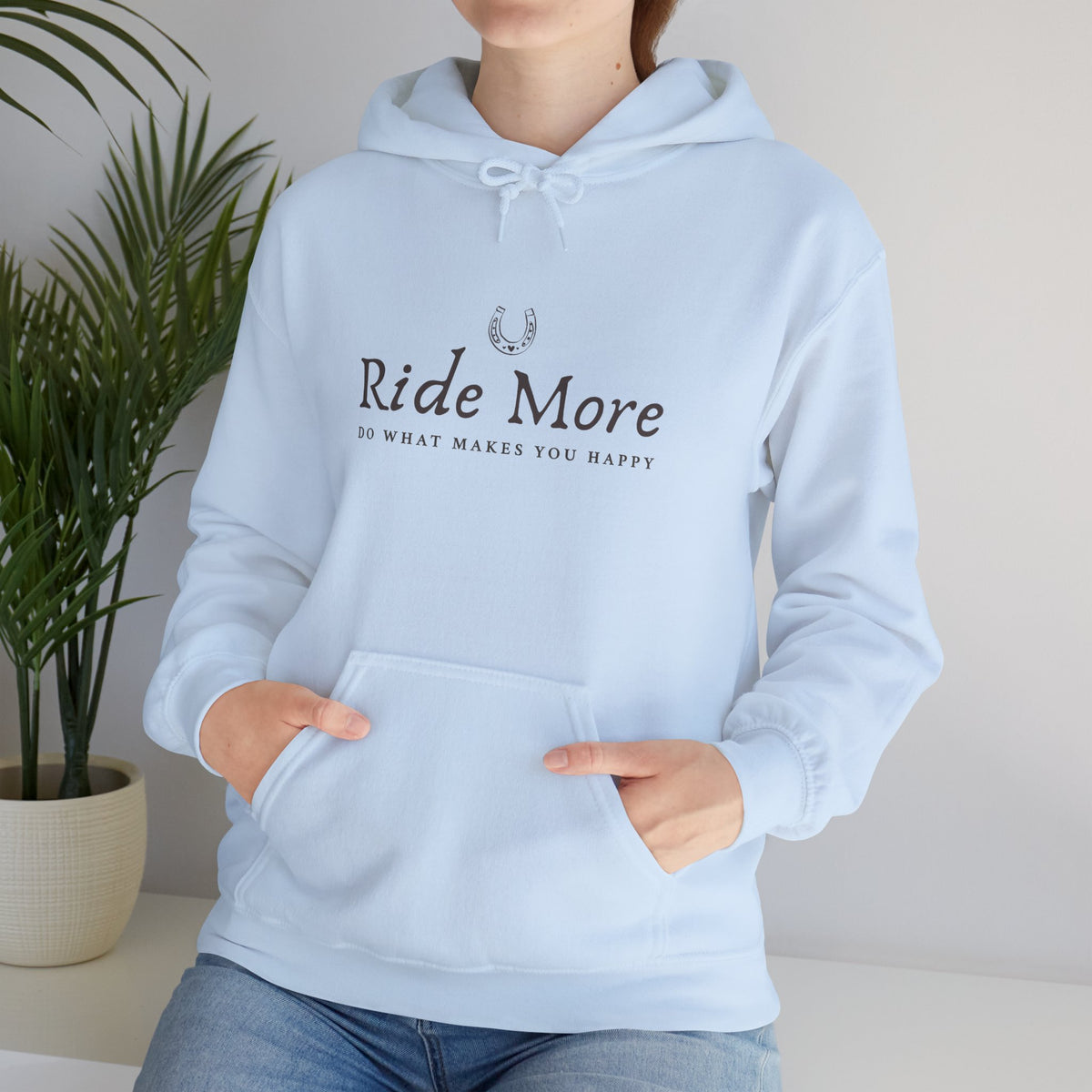 Ride More, Do What Makes You Happy — Equestrian Unisex Hoodie