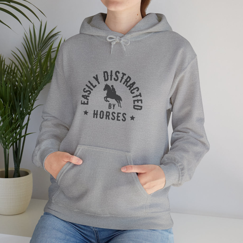 Easily Distracted by Horses — Unisex Hoodie