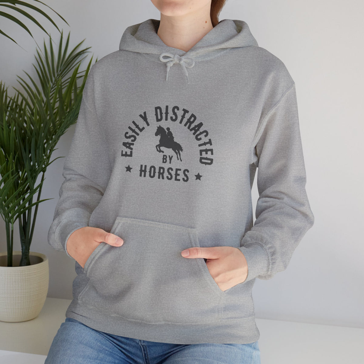 Easily Distracted by Horses — Unisex Hoodie