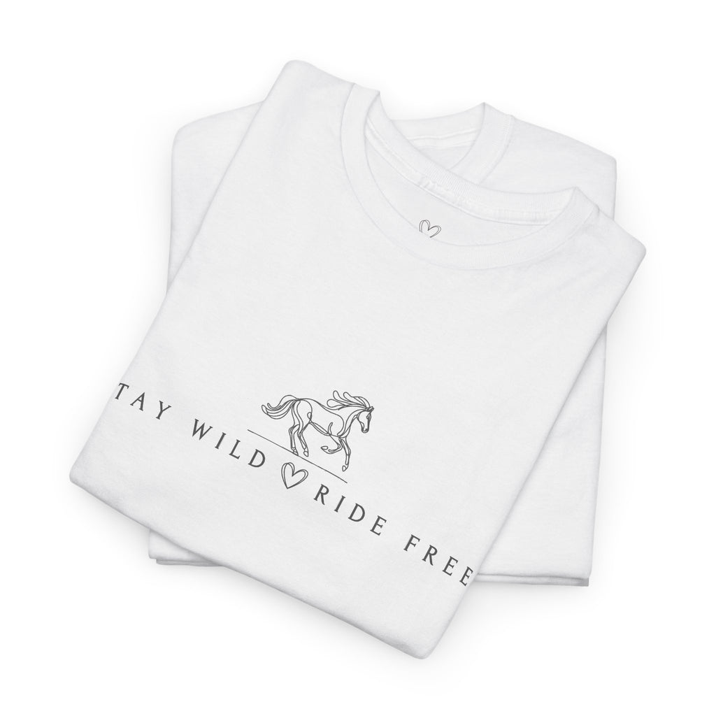 Stay Wild Ride Free - Horse Graphic T-Shirt
