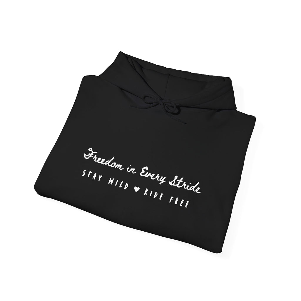 Freedom in Every Stride- Dark Hoodie