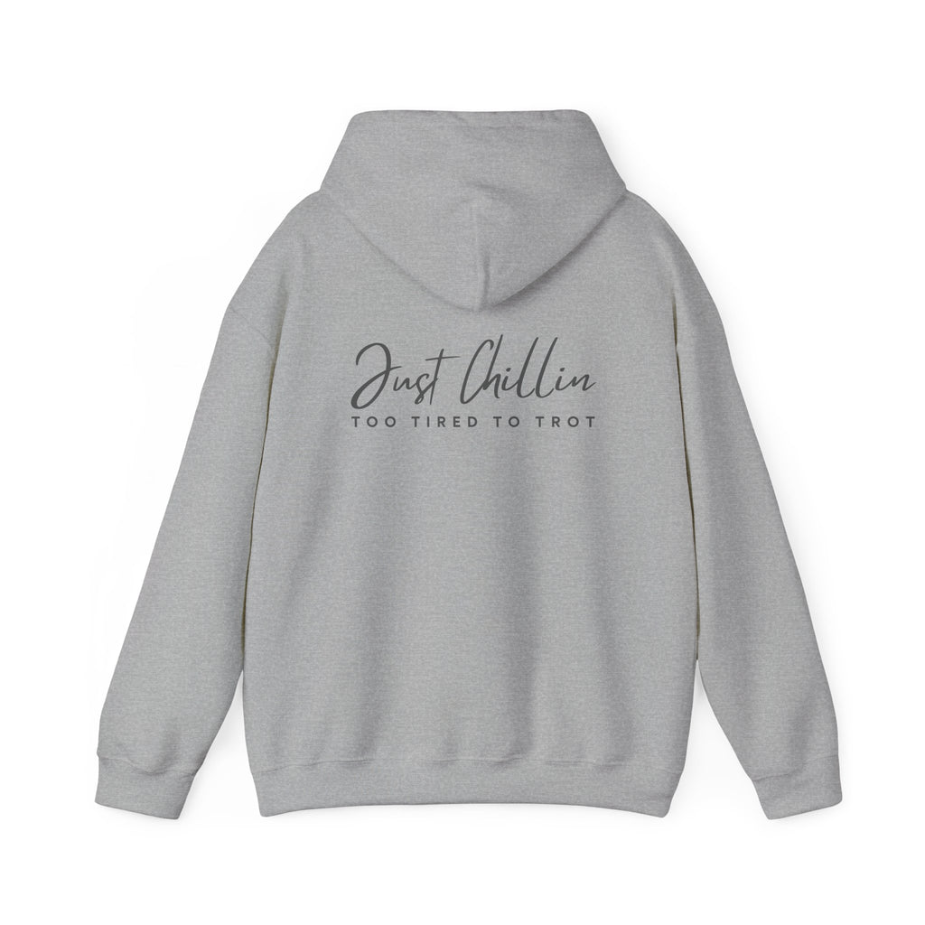 Just Chillin', Too Tired to Trot — Unisex Hoodie
