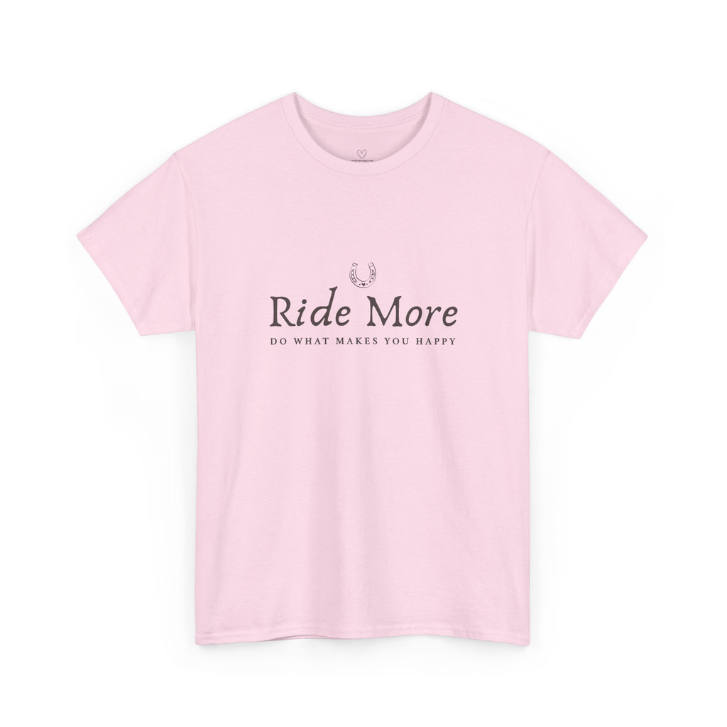Ride More T-Shirt — Equestrian Slogan Tee