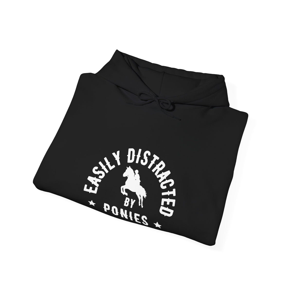 Easily Distracted by Ponies - Dark Hoodie