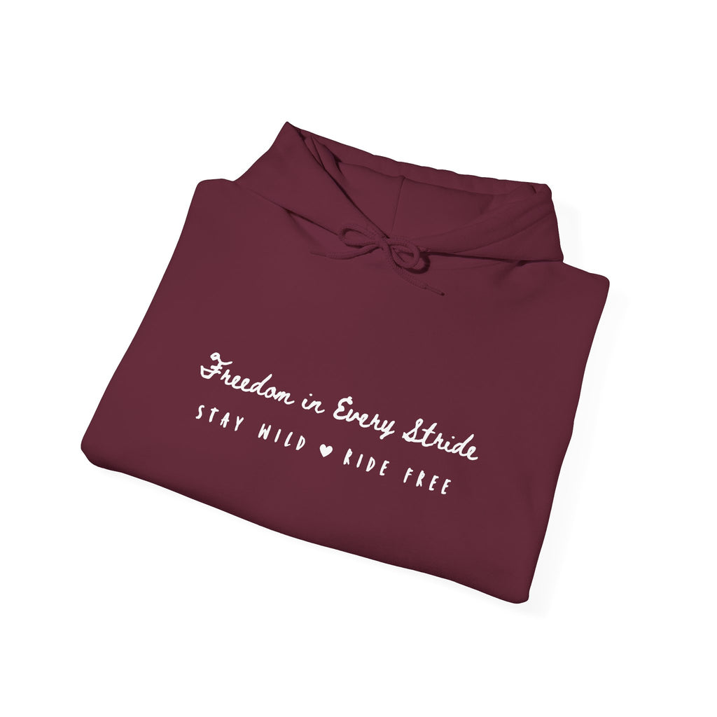 Freedom in Every Stride- Dark Hoodie