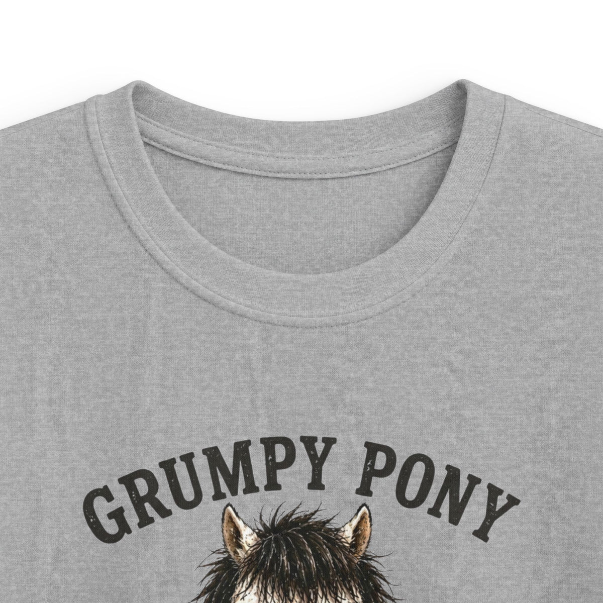 Grumpy Pony, Not Lazy — Youth Equestrian T-Shirt