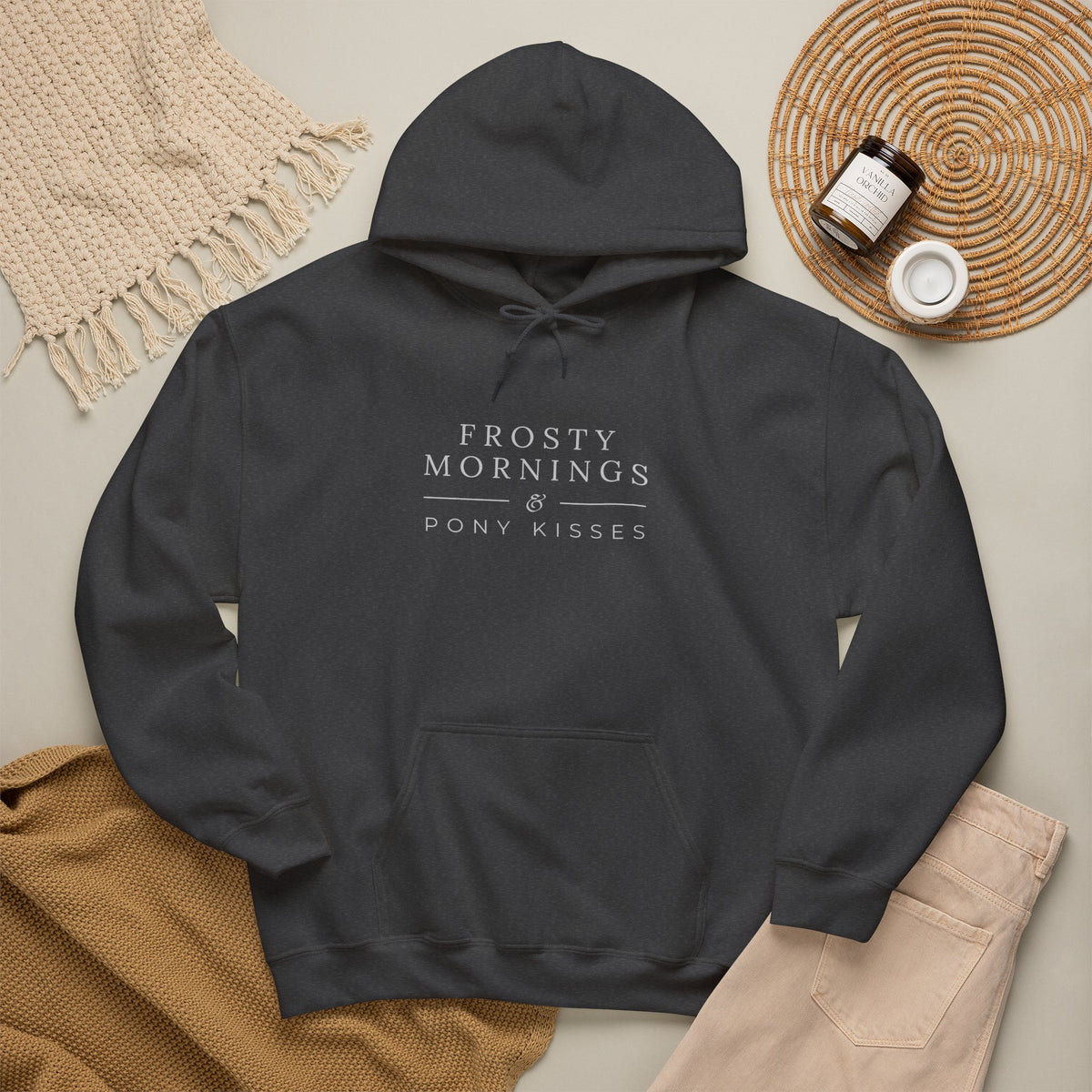 Frosty Mornings & Pony Kisses Equestrian Hoodie