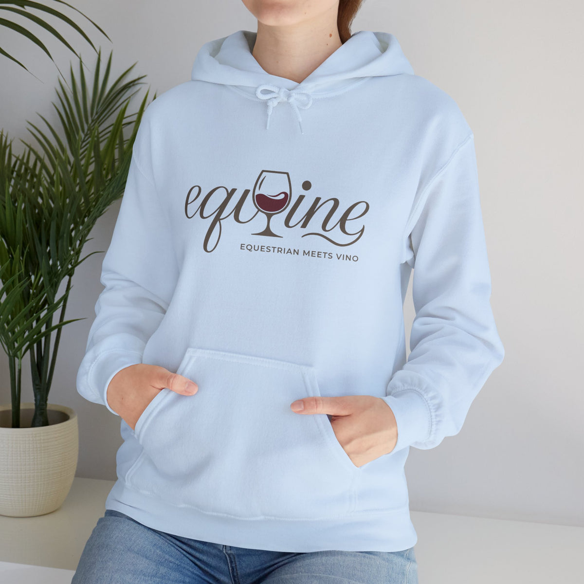 EqWine Hoodie — Equestrian Wine Lover's Unisex Hoodie