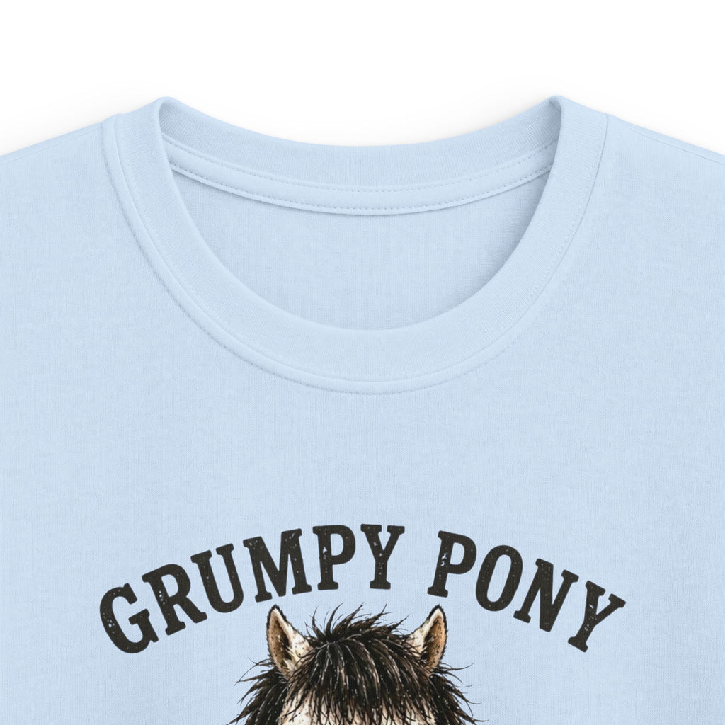 Grumpy Pony, Not Lazy — Youth Equestrian T-Shirt