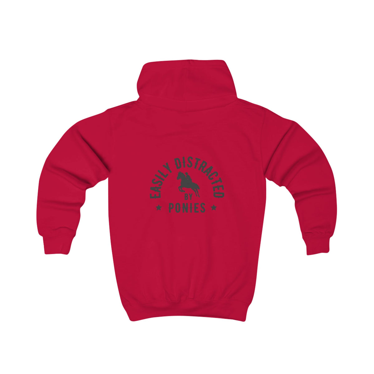 Easily distracted by ponies — Youth Heavy Blend Hoodie