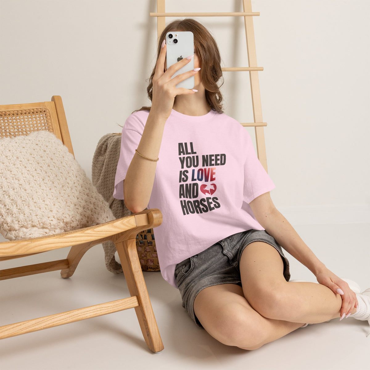 All You Need Is Love and Horses — Equestrian T-Shirt