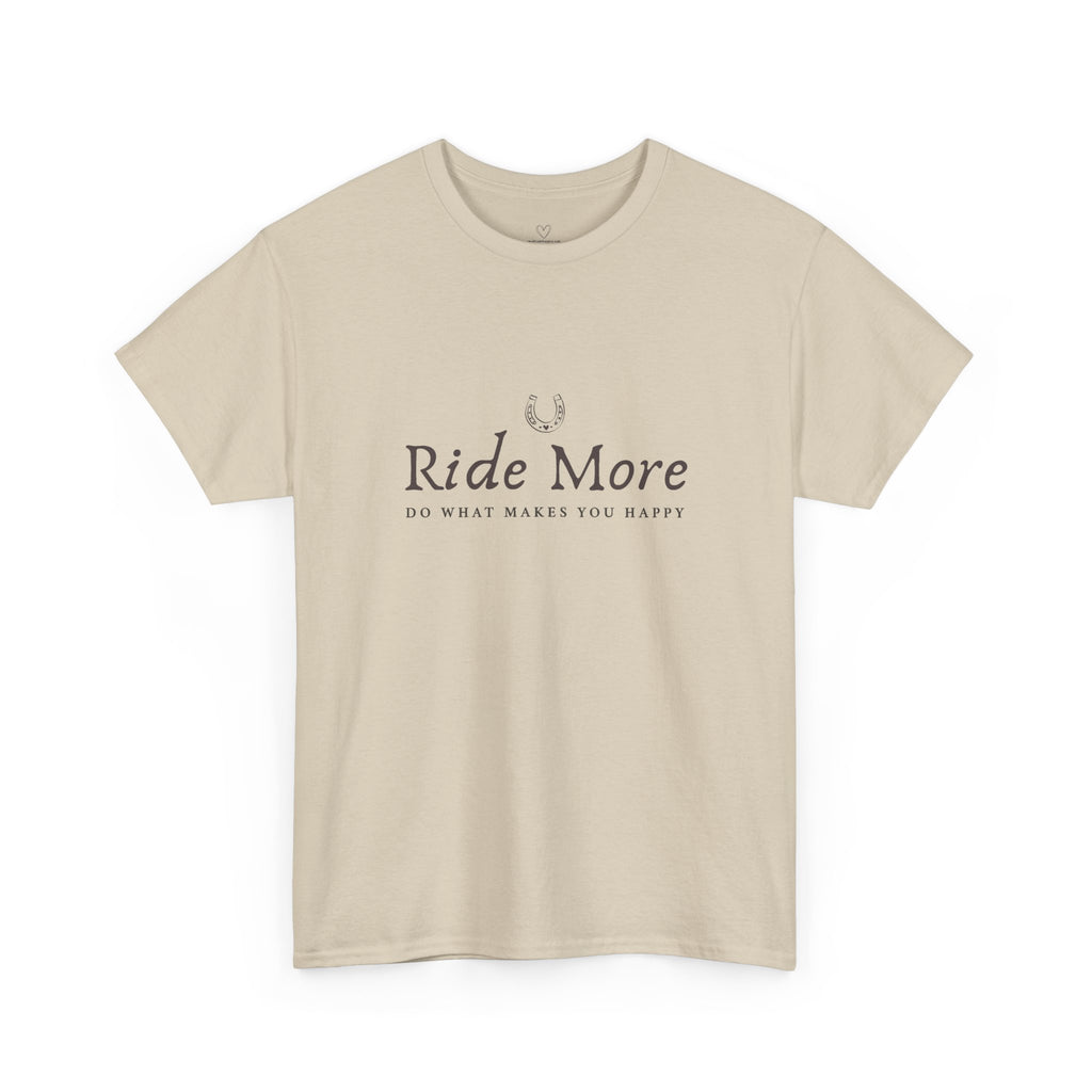Ride More T-Shirt — Equestrian Slogan Tee