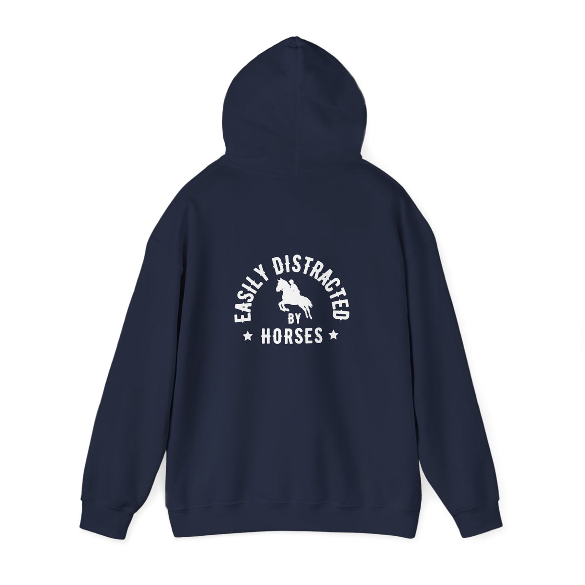 Easily Distracted by Horses - Hoodie Dark