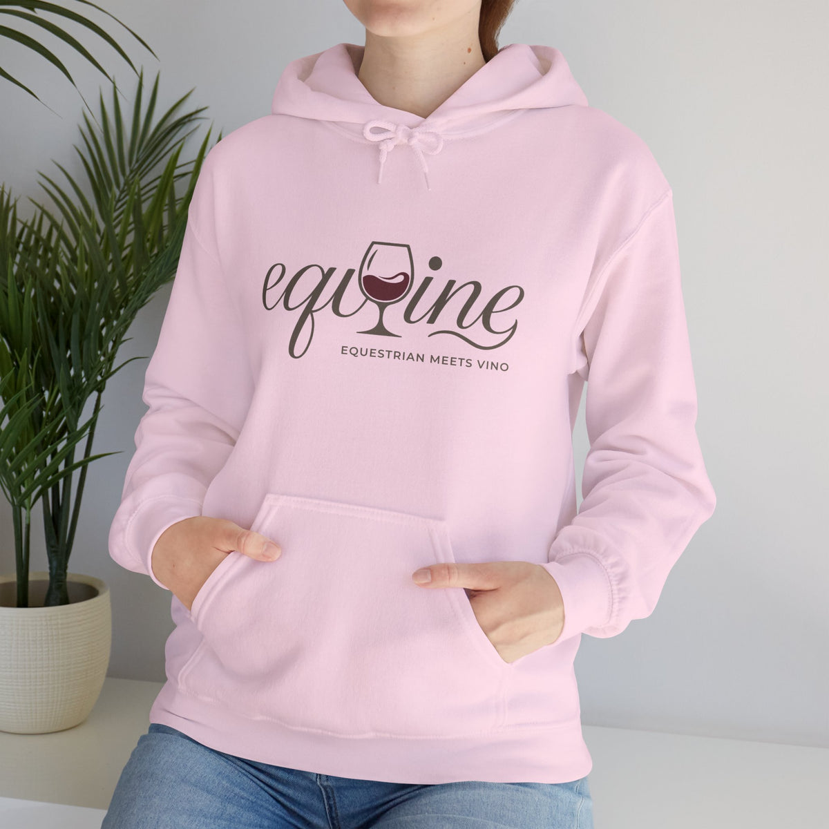 EqWine Hoodie — Equestrian Wine Lover's Unisex Hoodie