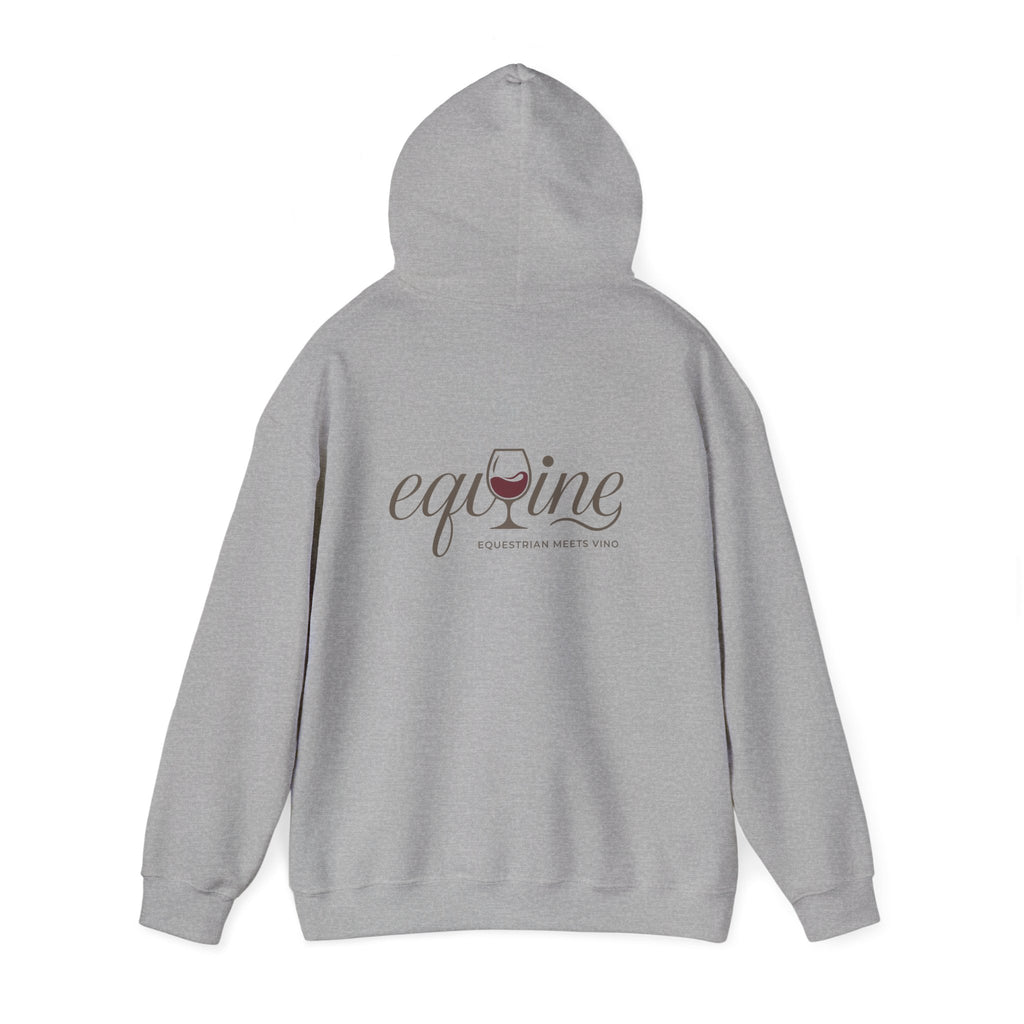 EqWine Hoodie — Equestrian Wine Lover's Unisex Hoodie