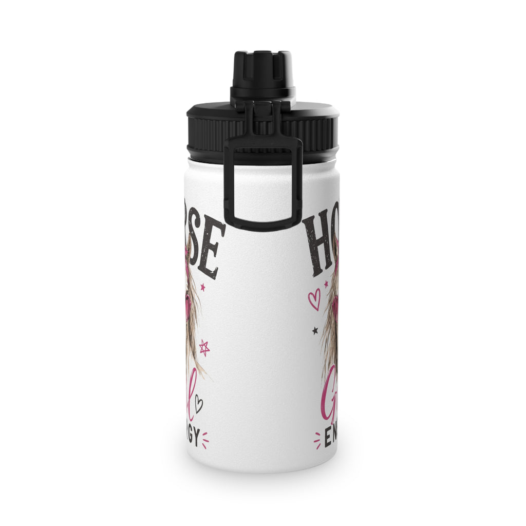 Stainless Steel Water Bottle — “Horse Girl Energy” Sports Bottle