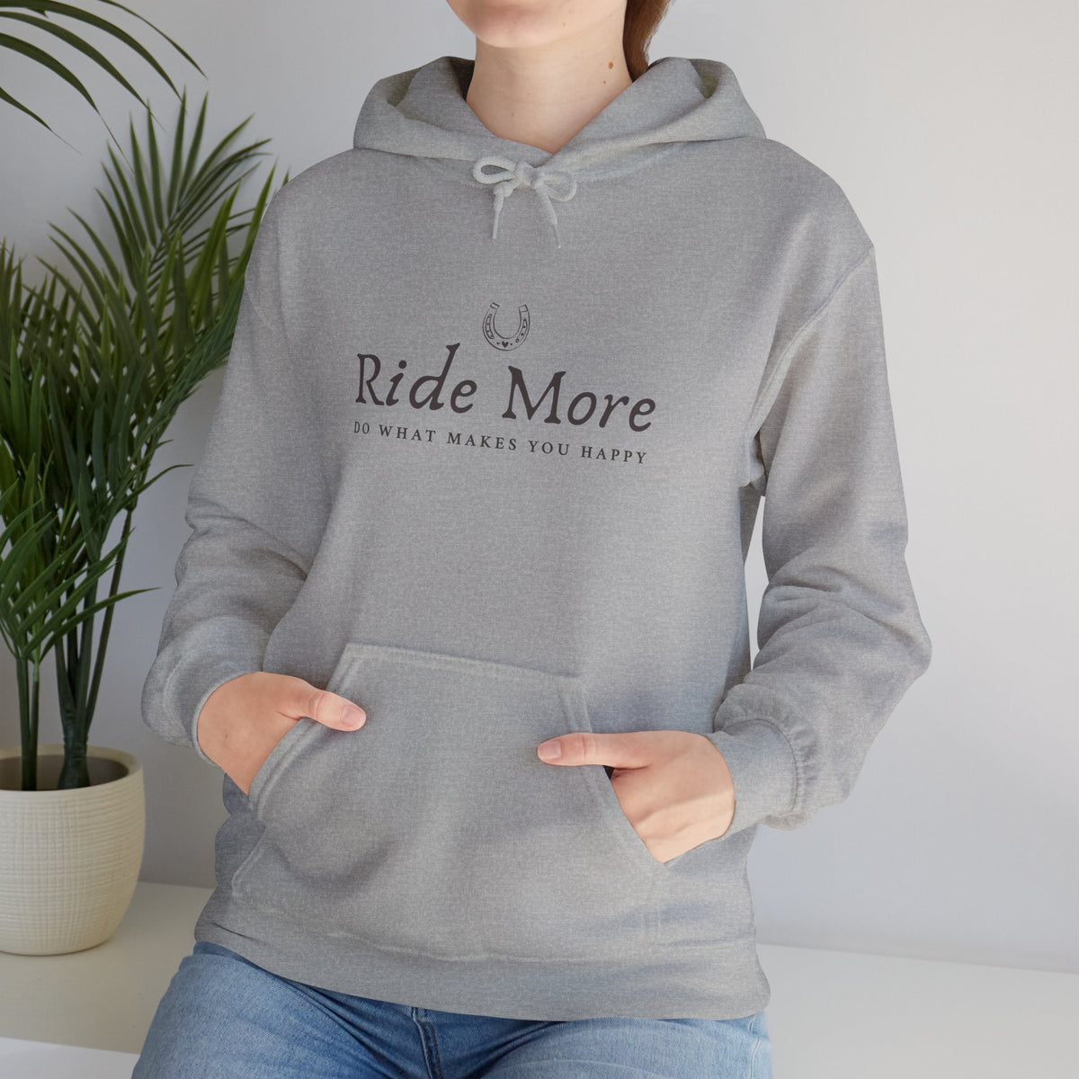 Ride More, Do What Makes You Happy — Equestrian Unisex Hoodie