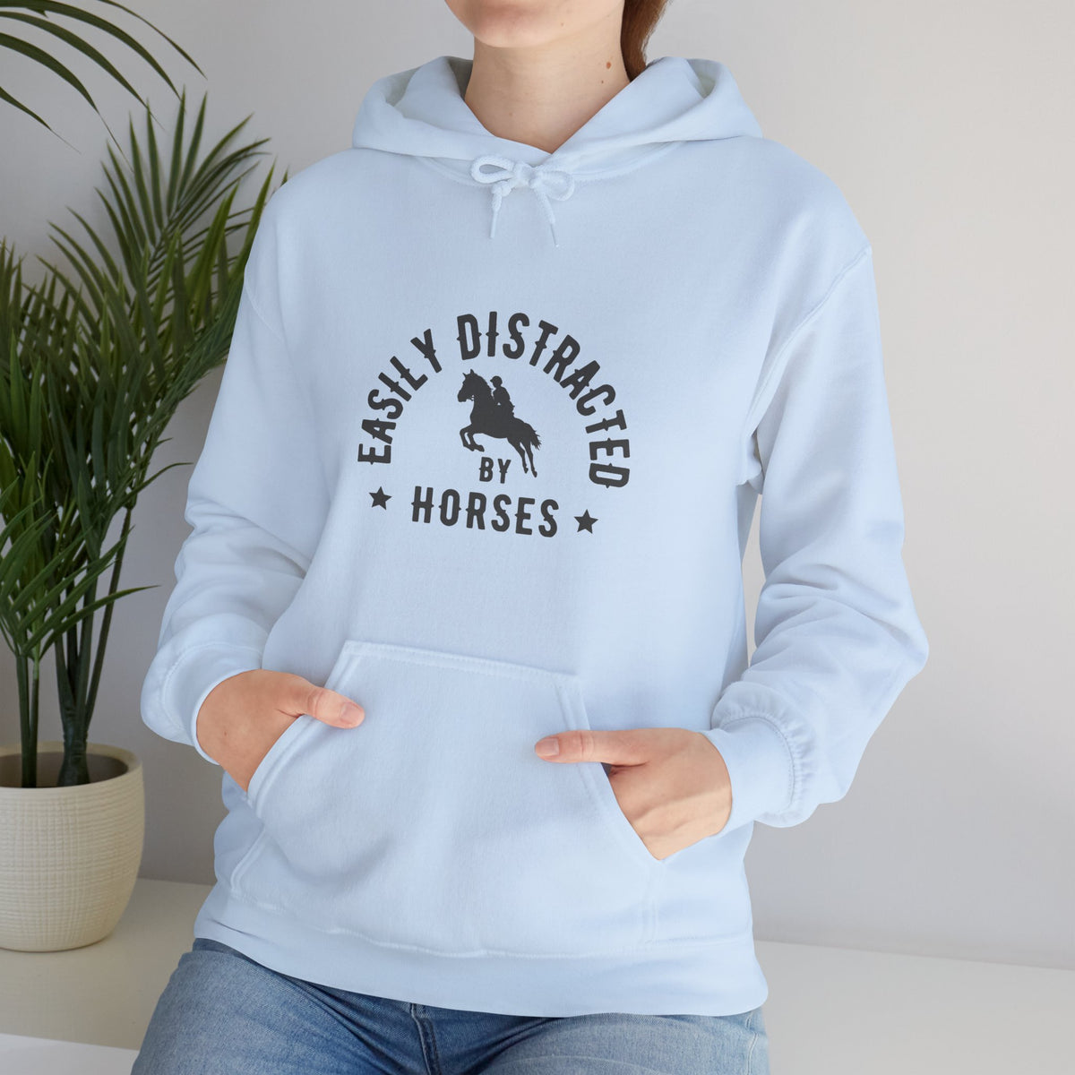Easily Distracted by Horses — Unisex Hoodie