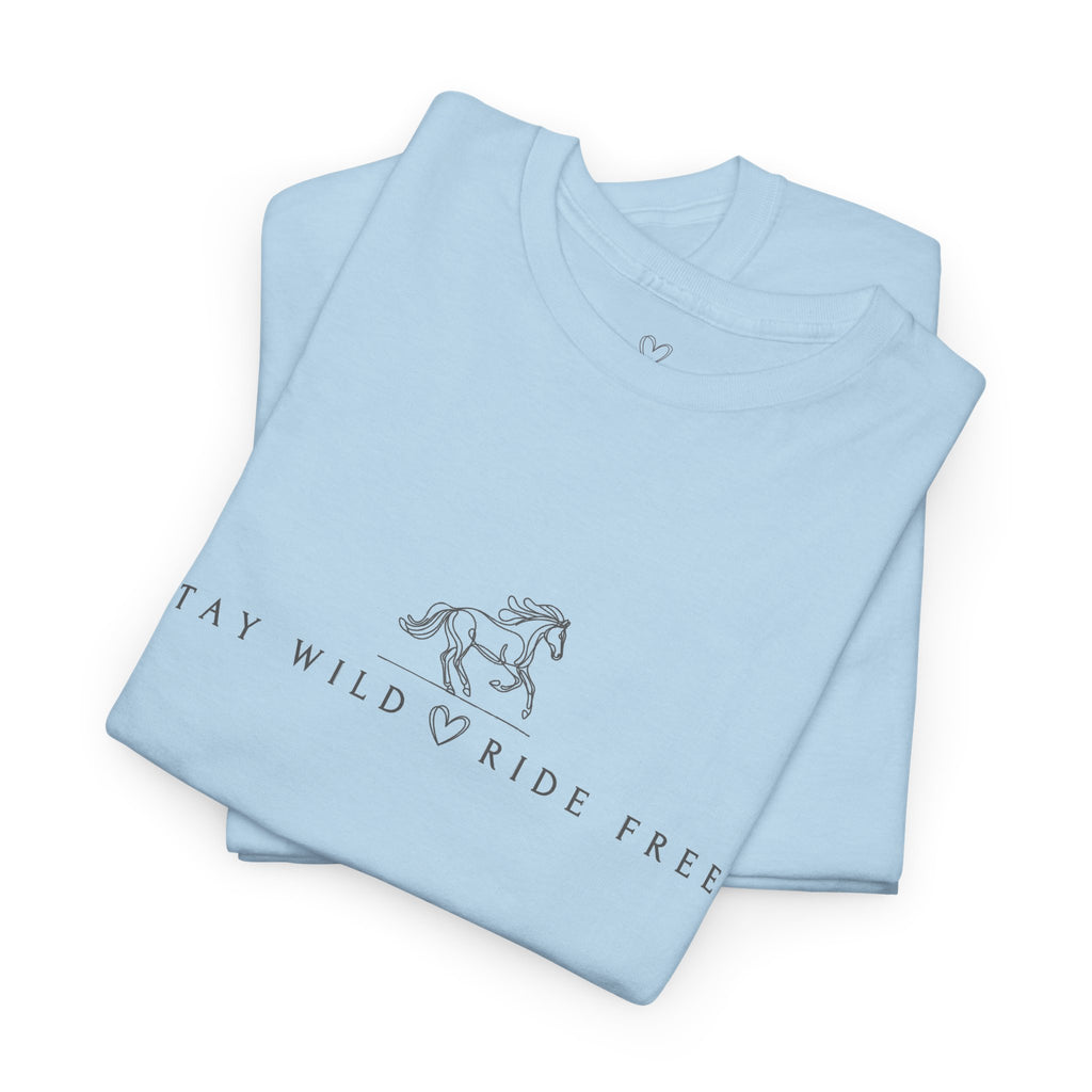 Stay Wild Ride Free - Horse Graphic T-Shirt