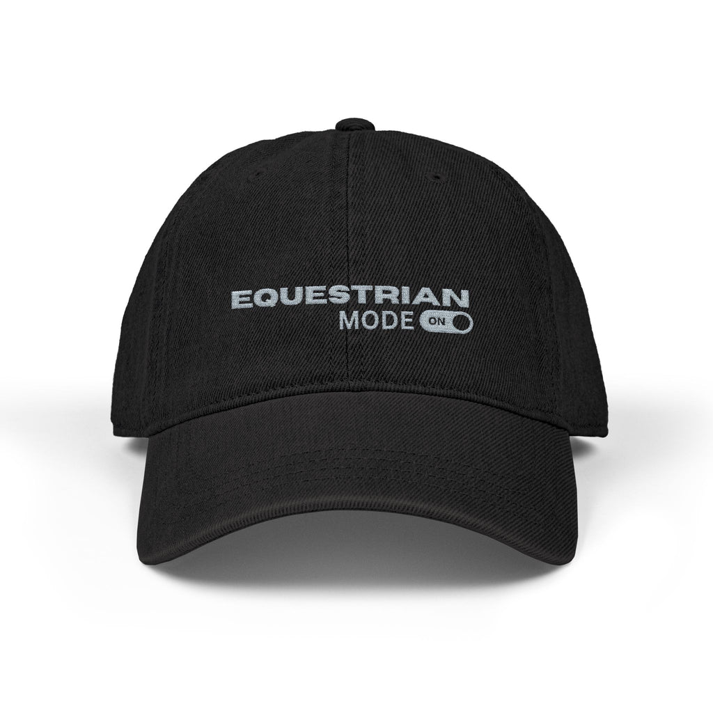 Equestrian Mode Embroidered Denim Hat