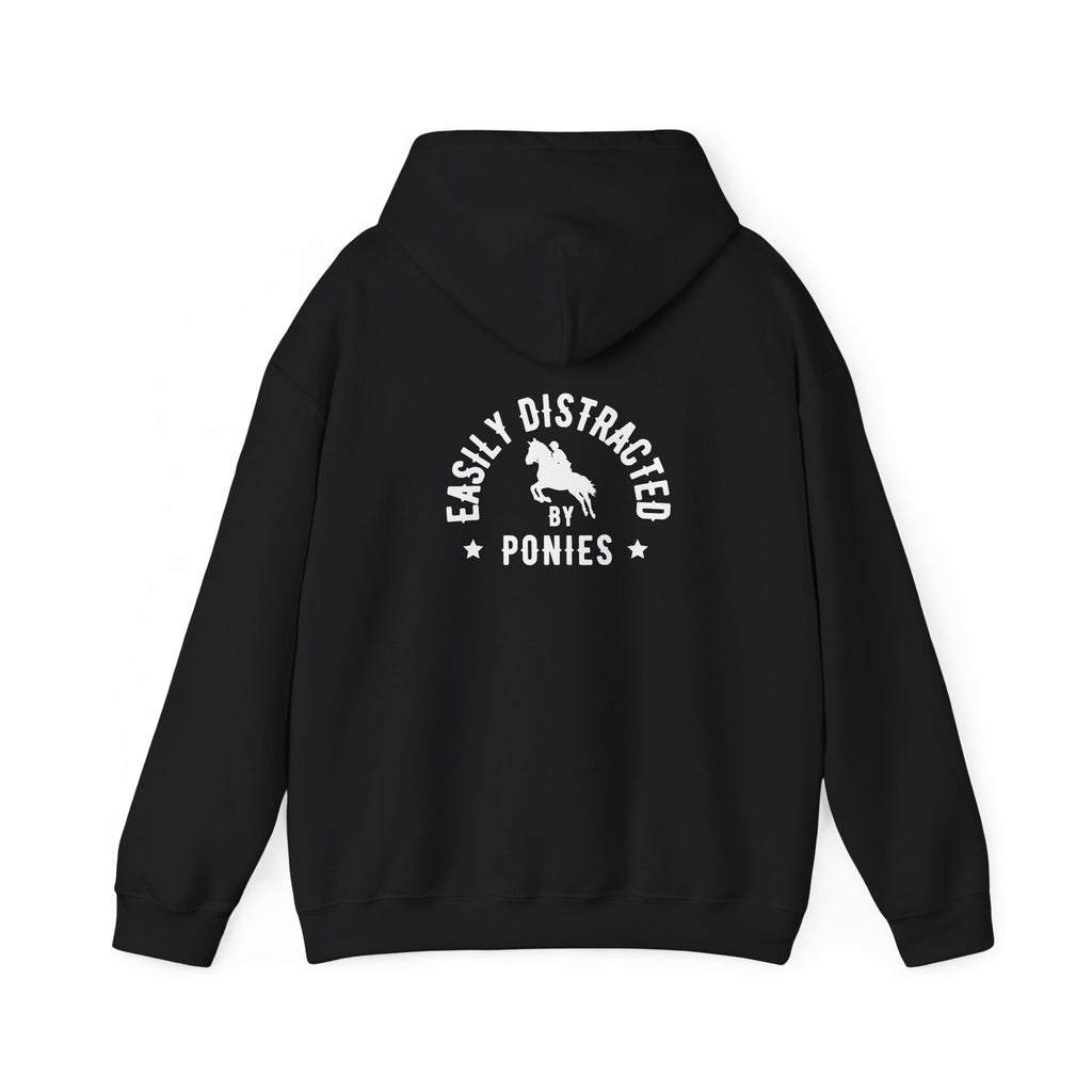 Easily Distracted by Ponies - Dark Hoodie