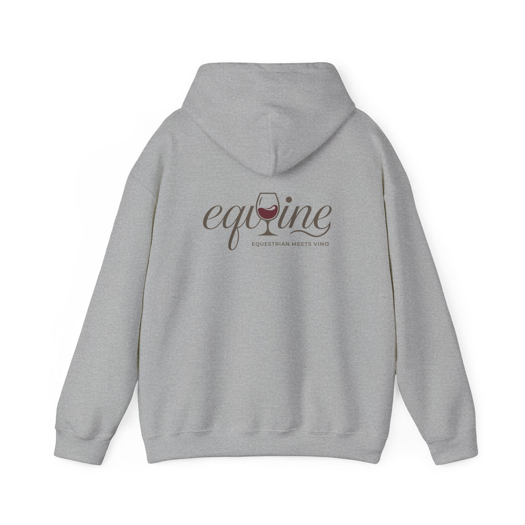 EqWine Hoodie — Equestrian Wine Lover's Unisex Hoodie